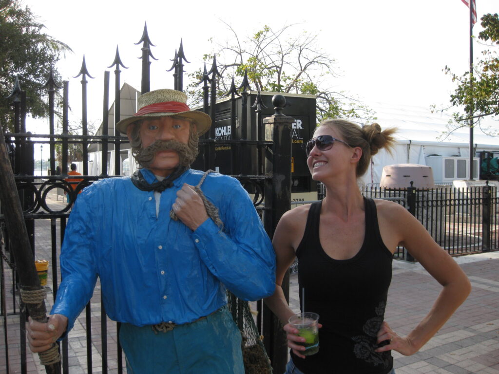 Mom posing in Key West Fl. 