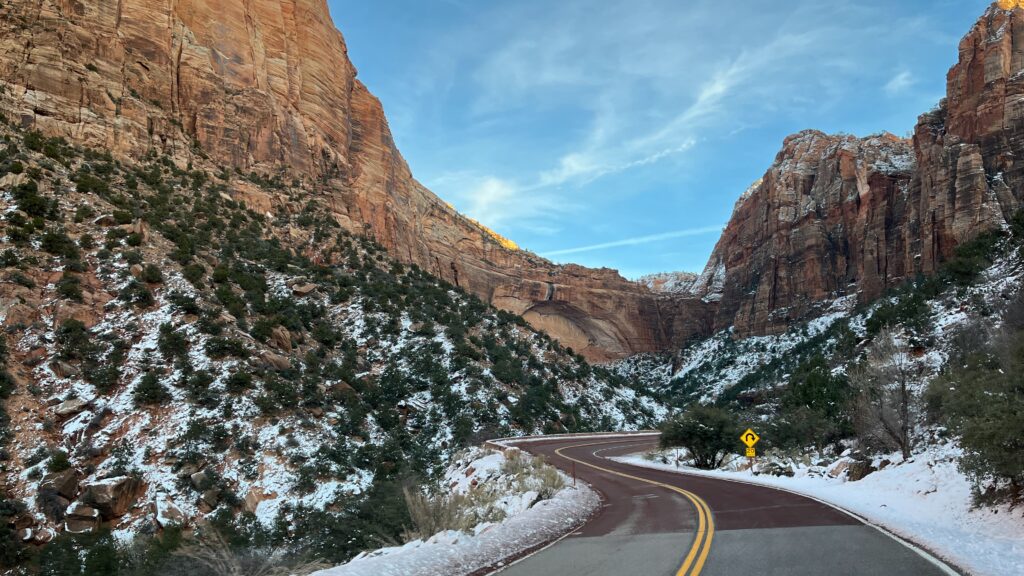 Zion snow