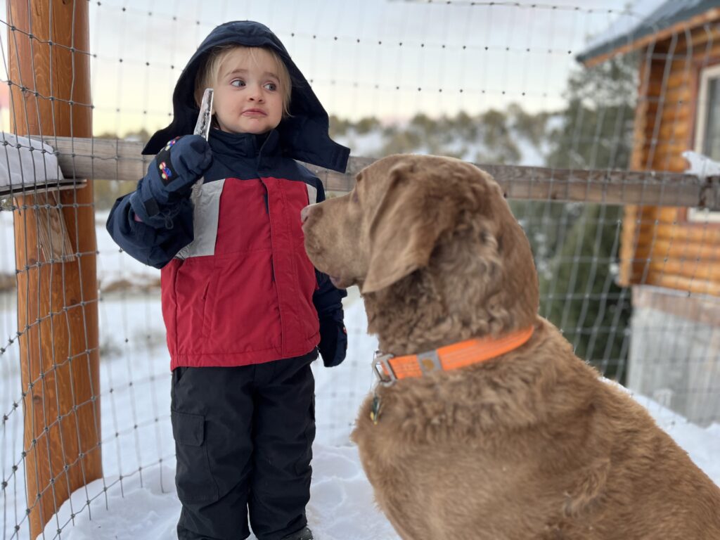 Alex and ranger dog