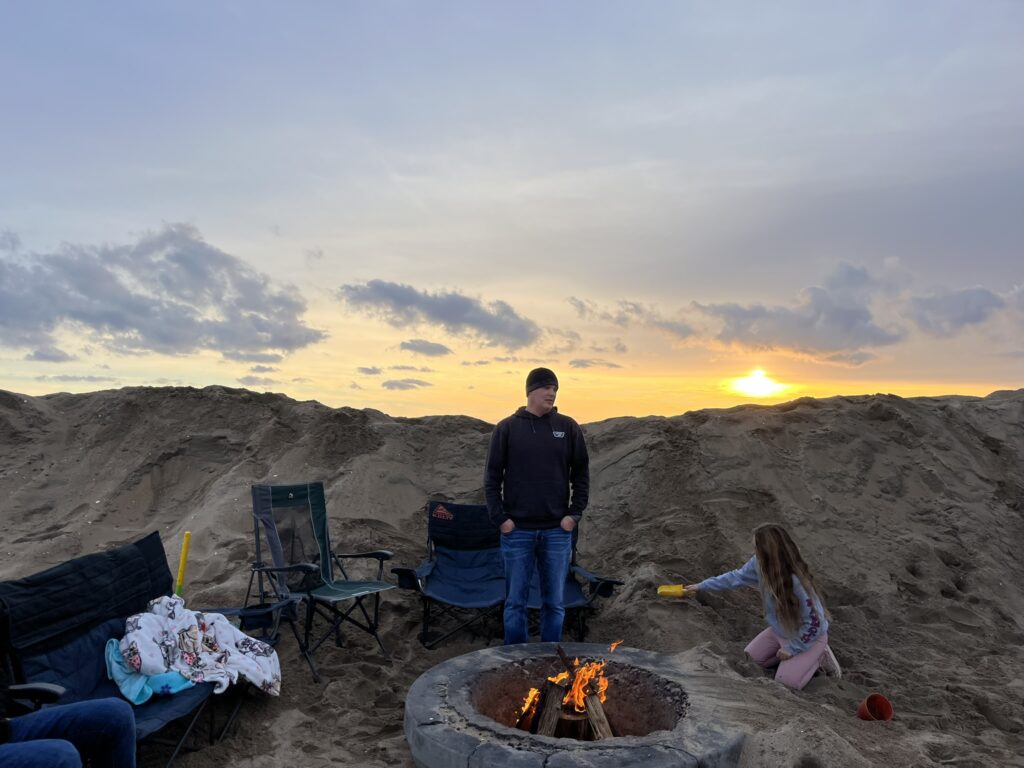 Beach fire pit