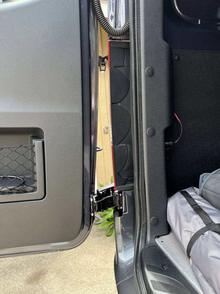 sprinter door ladder strap