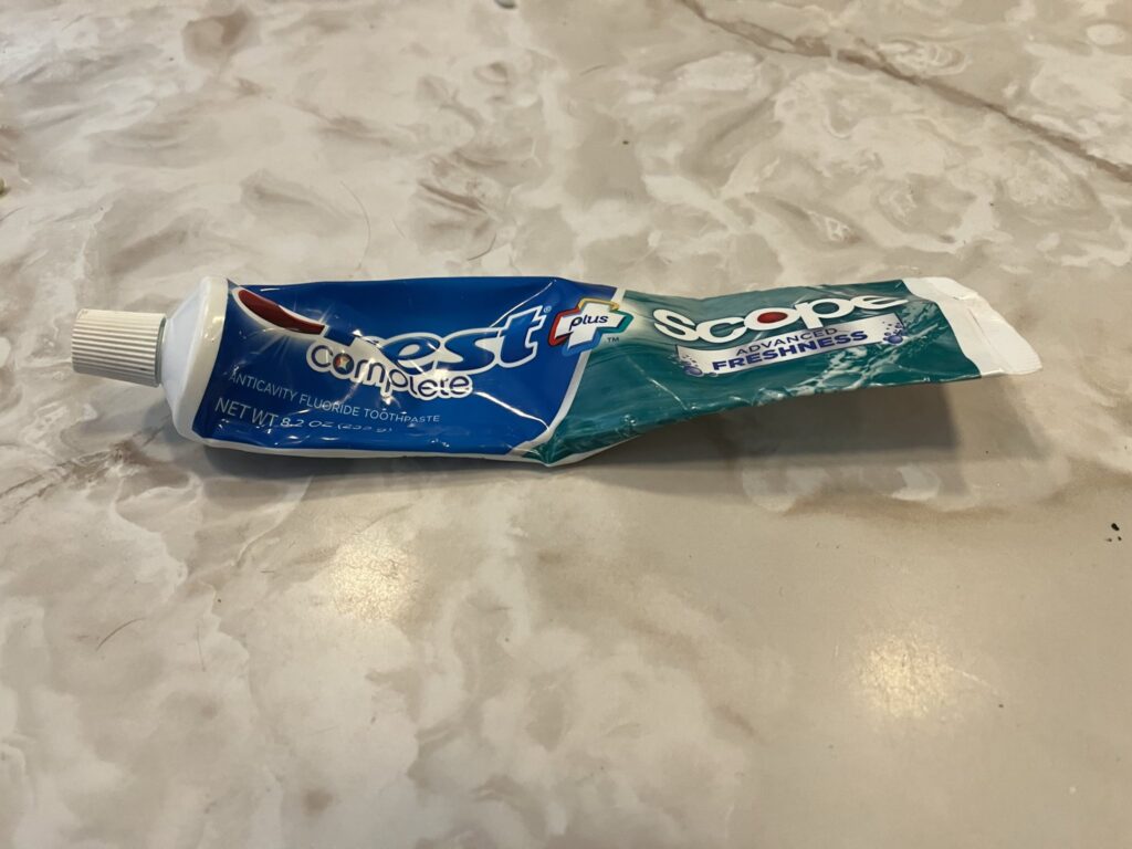 toothpaste incorrect